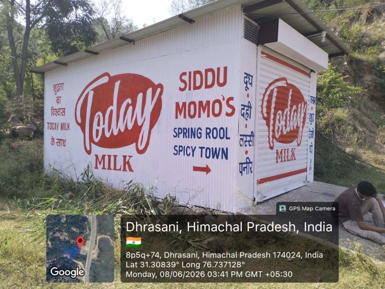 Today Milk Shop Branding - SVR Advertising Shop & Wall Painting